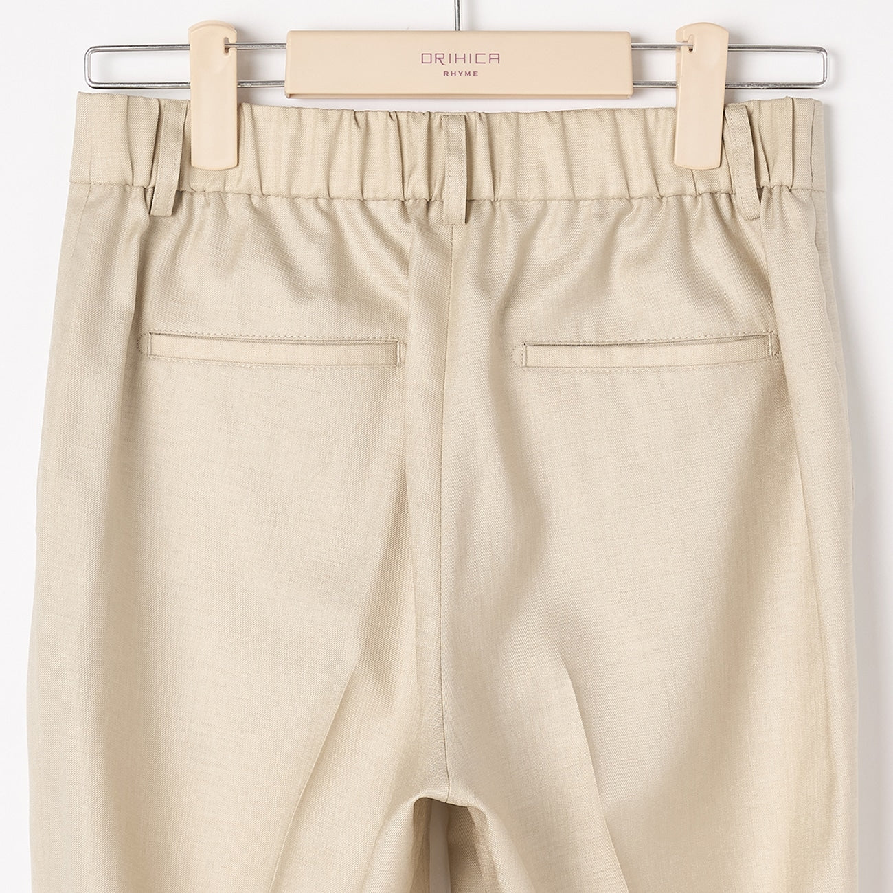 THE THIRD SUITS Linen-like Cropped Pants - Beige - Image 3