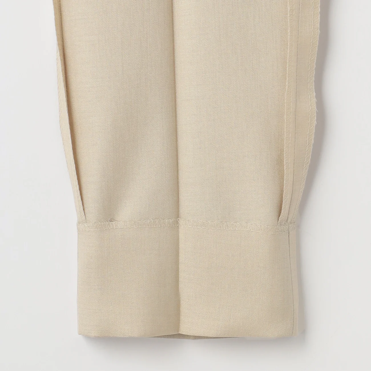 THE THIRD SUITS Linen-like Cropped Pants - Beige - Image 6