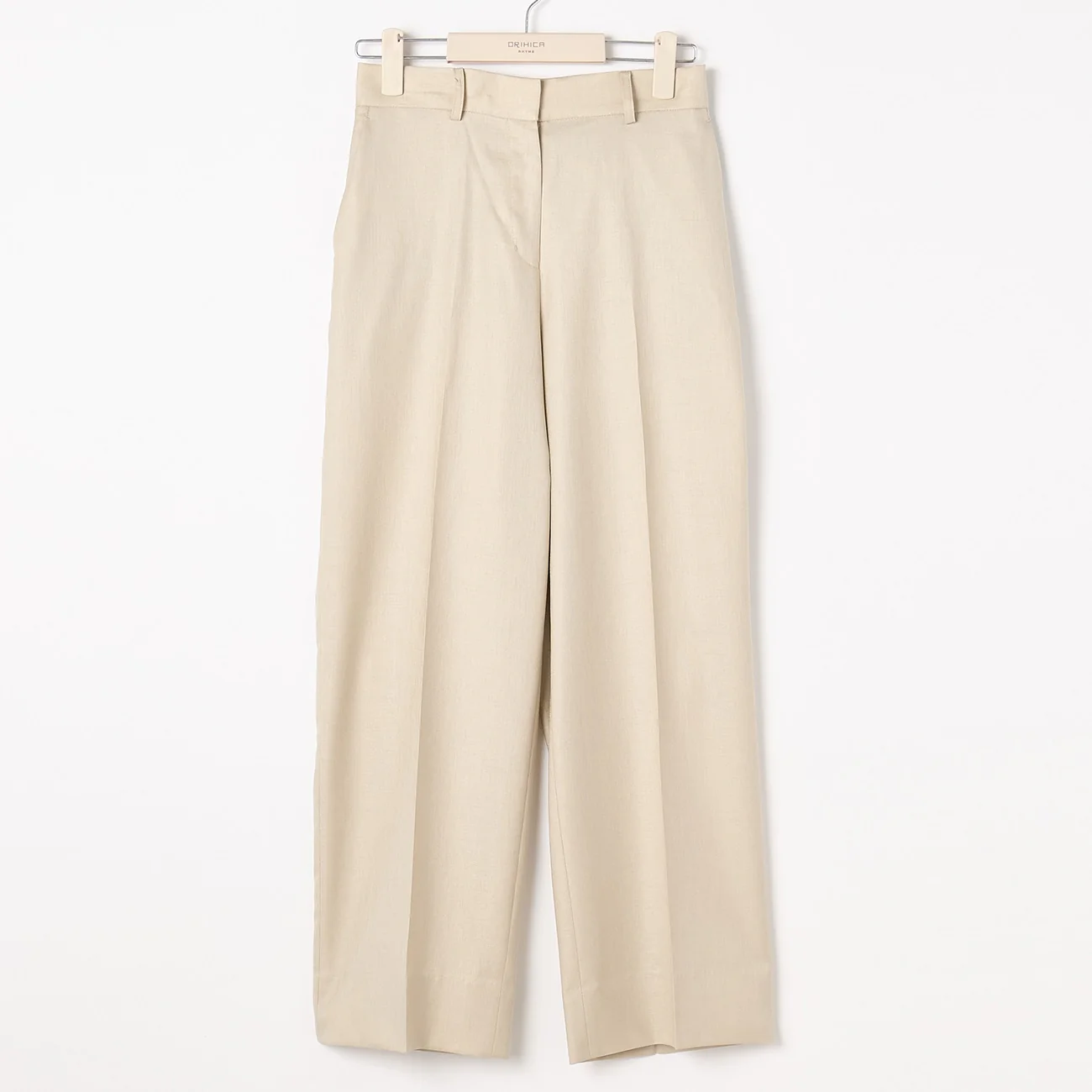 THE THIRD SUITS Linen-like Wide Pants - Beige