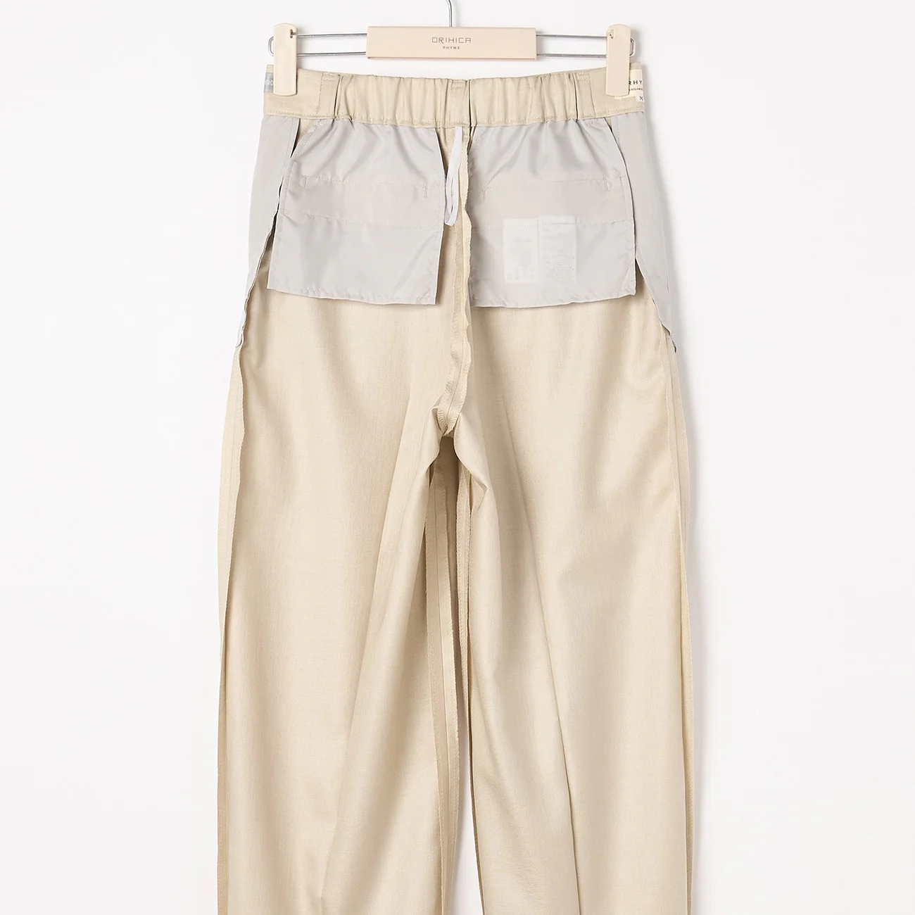 THE THIRD SUITS Linen-like Wide Pants - Beige - Image 5