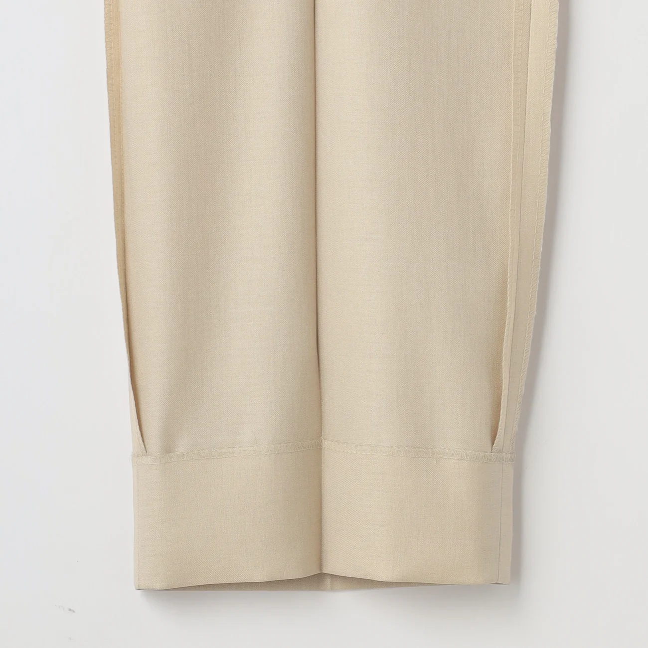 THE THIRD SUITS Linen-like Wide Pants - Beige - Image 6