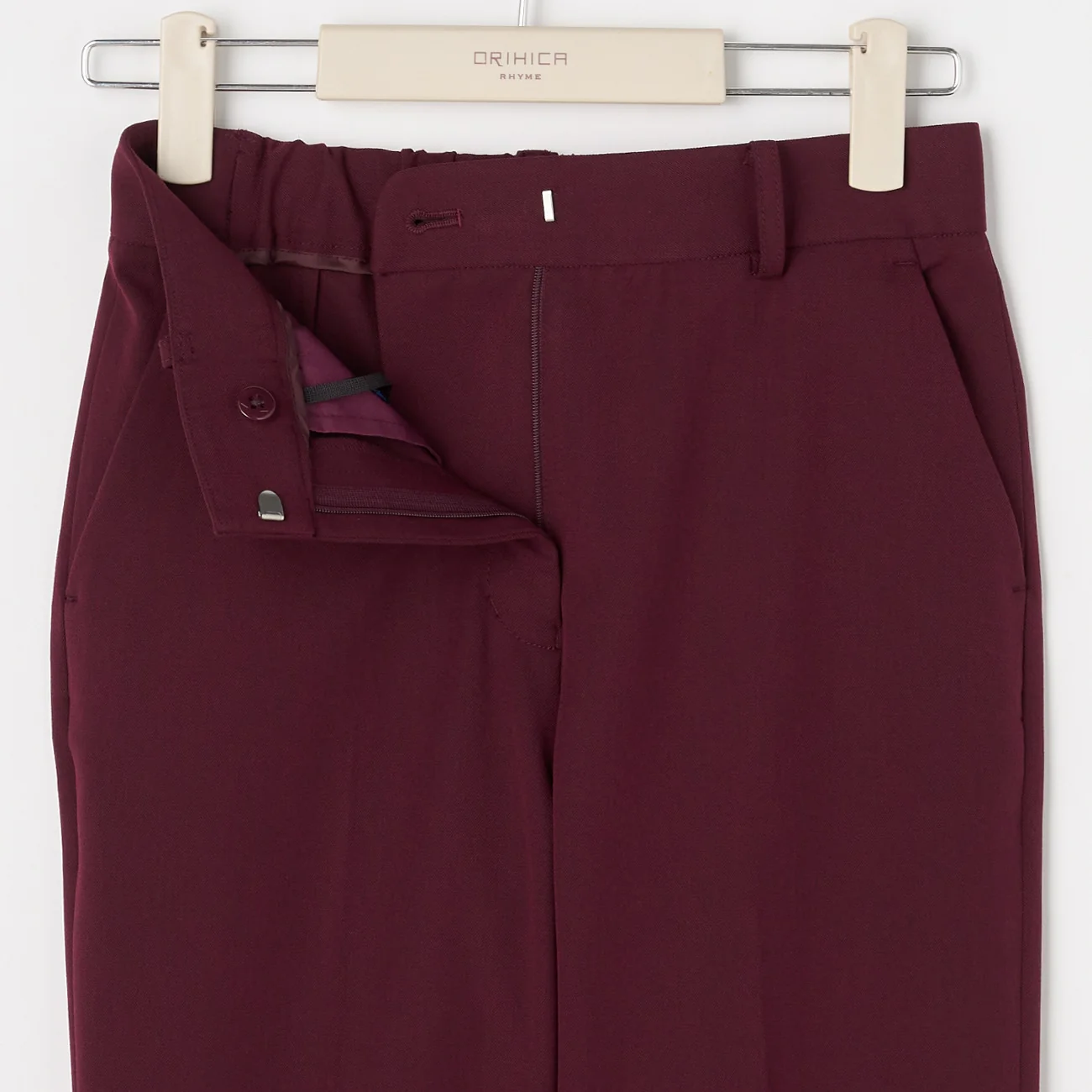 Flamingo Cropped Pants - Wine - Image 2
