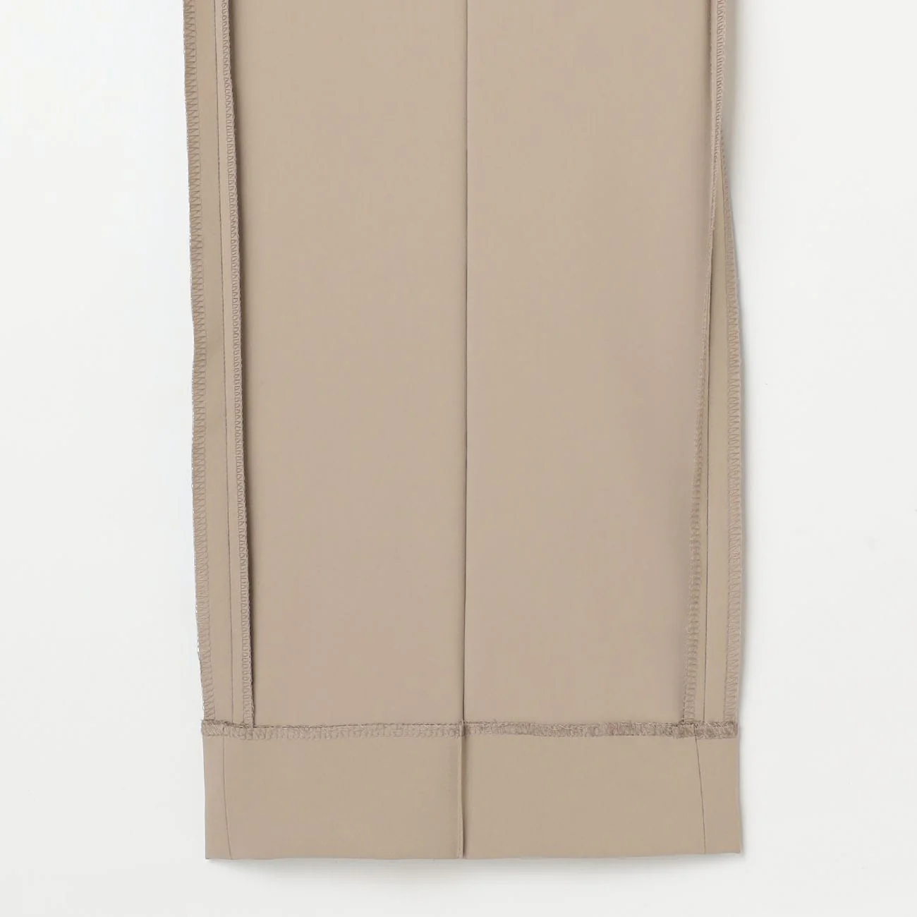 Japanese Fabric THE THIRD SUITS BIZSPO Water-Repellent Wide Pants - Beige - Image 6