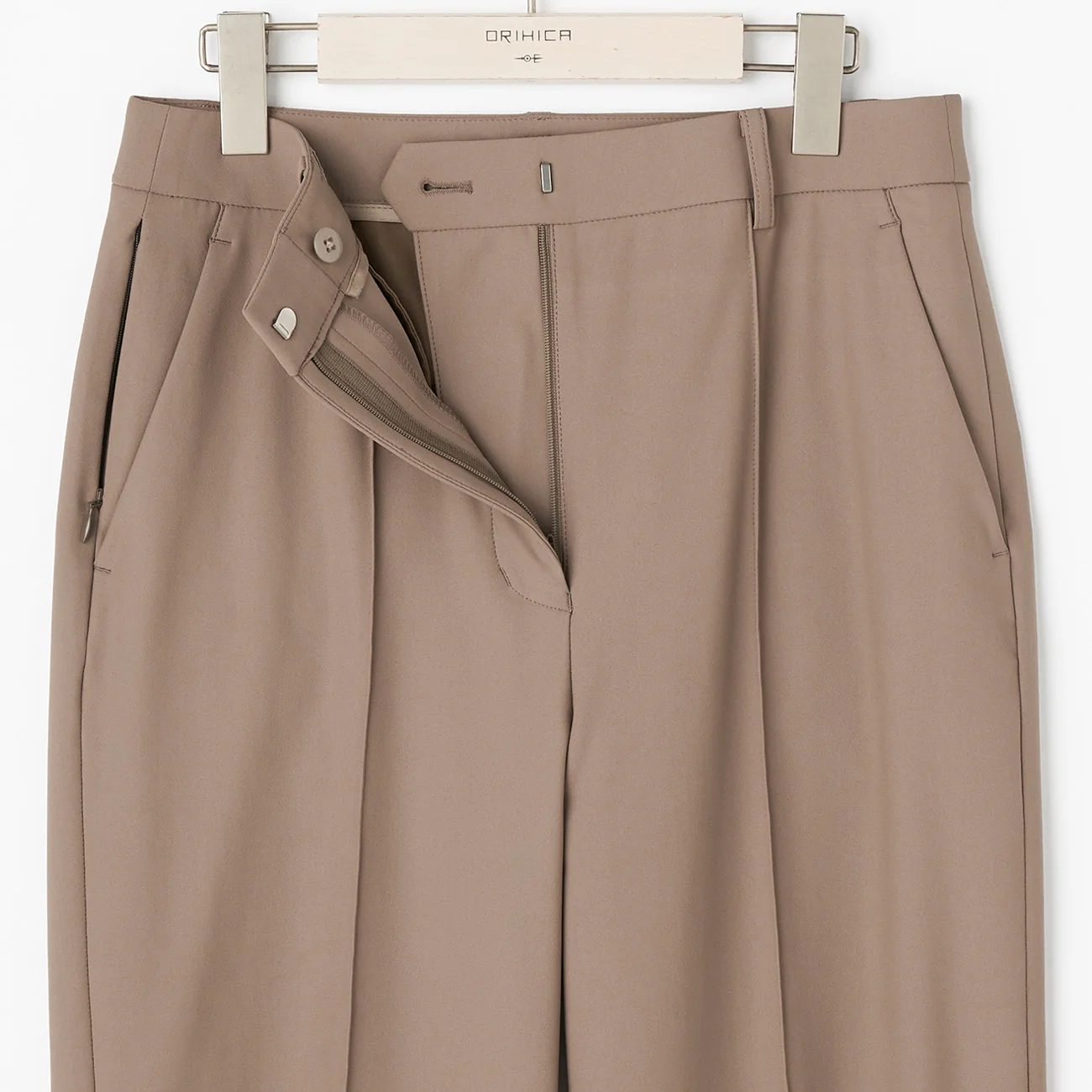 THE THIRD SUITS BIZSPO Wide Pants - Beige - Image 7