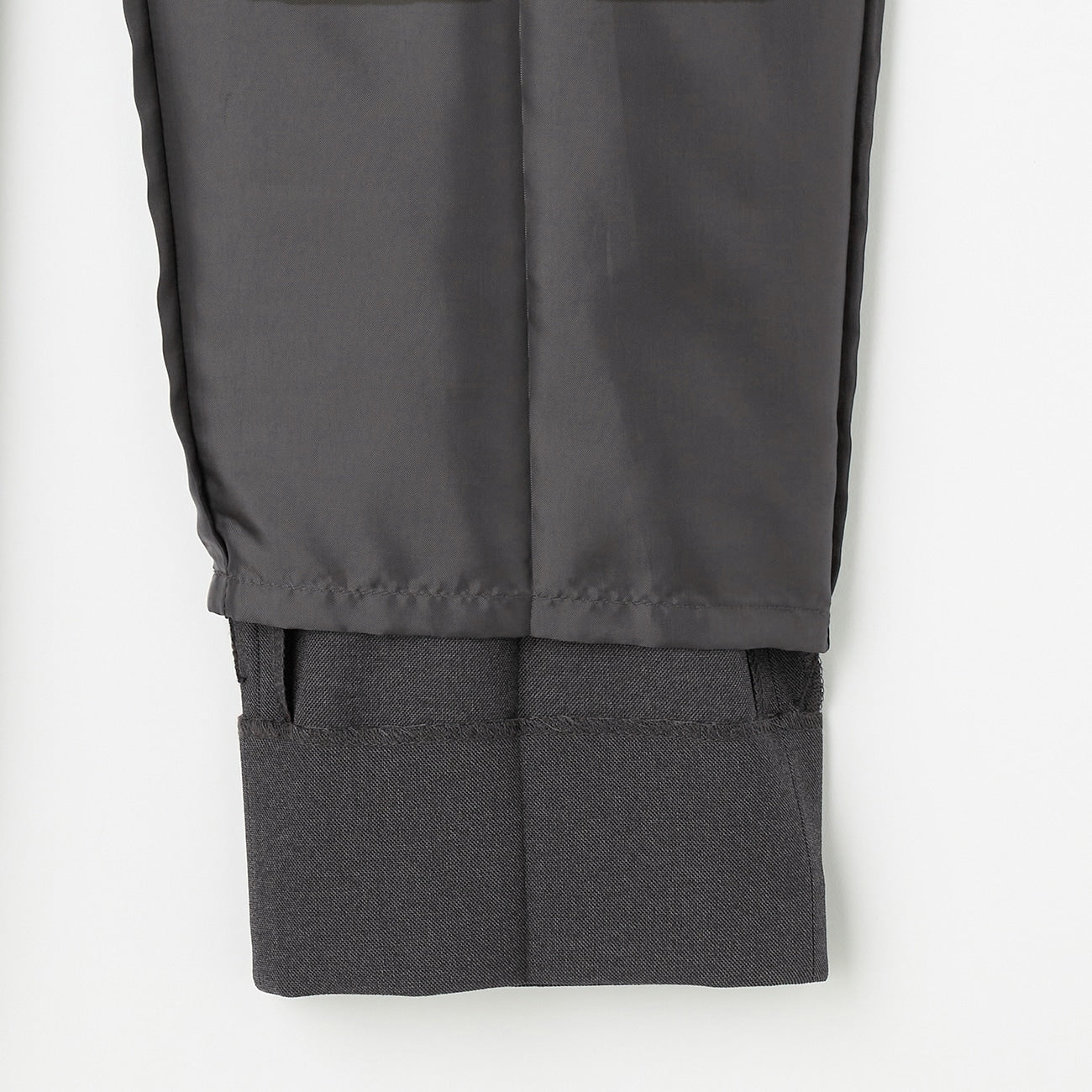 Washable Stretch Shark Skin Cropped Suit Pants - Medium Gray - Image 10