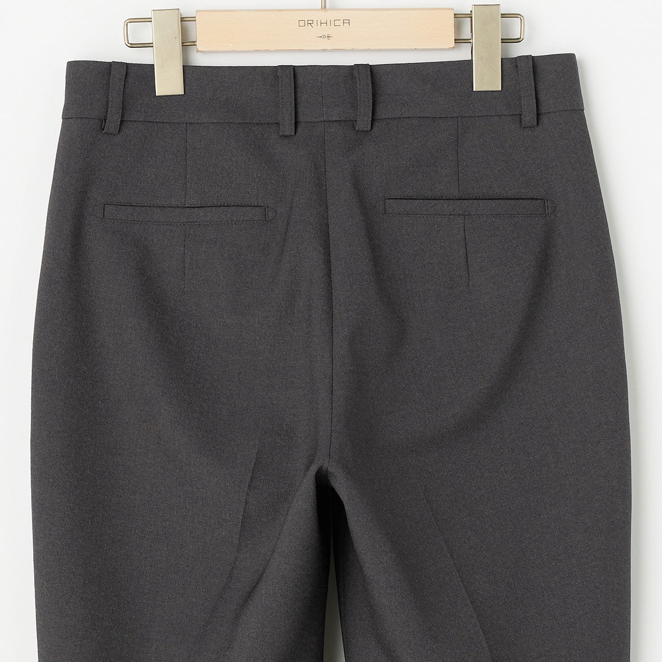 Washable Stretch Shark Skin Cropped Suit Pants - Medium Gray - Image 7
