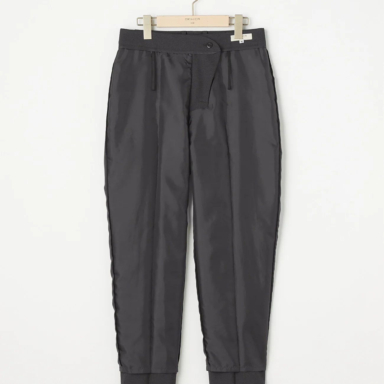 Washable Stretch Shark Skin Cropped Suit Pants - Medium Gray - Image 8