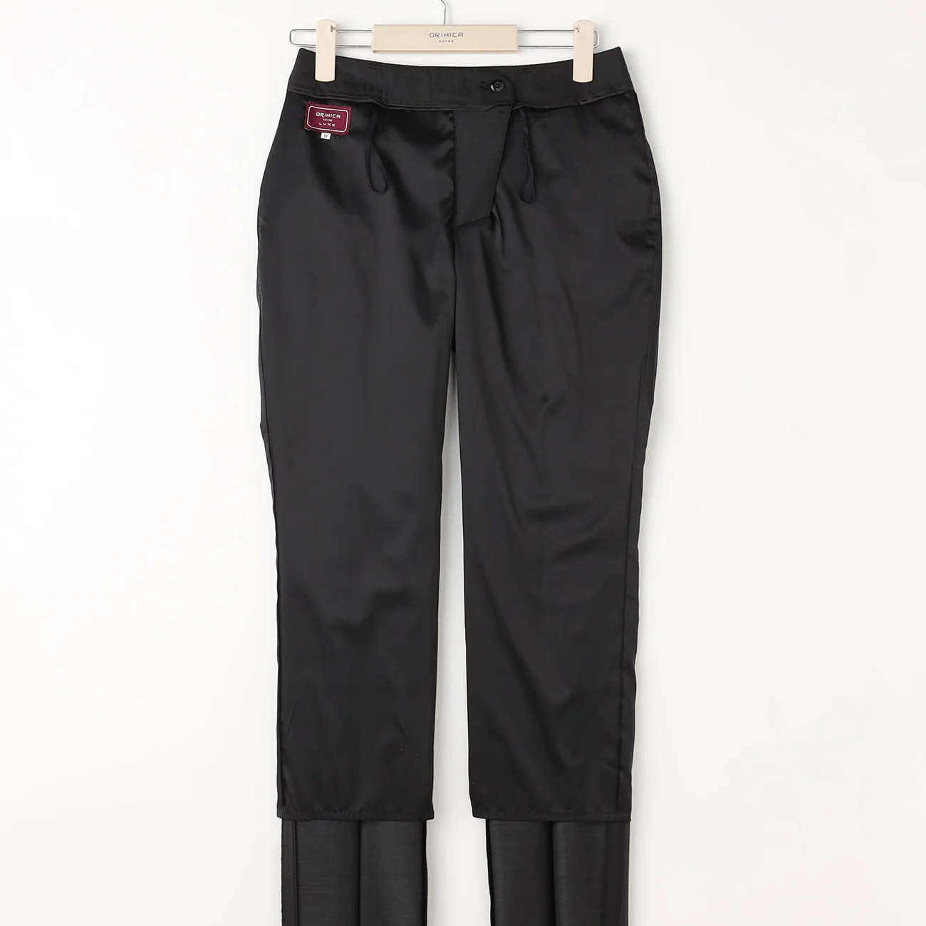 LUXE Line REDA Textured Wool Tapered Pants - Charcoal Gray - Image 7