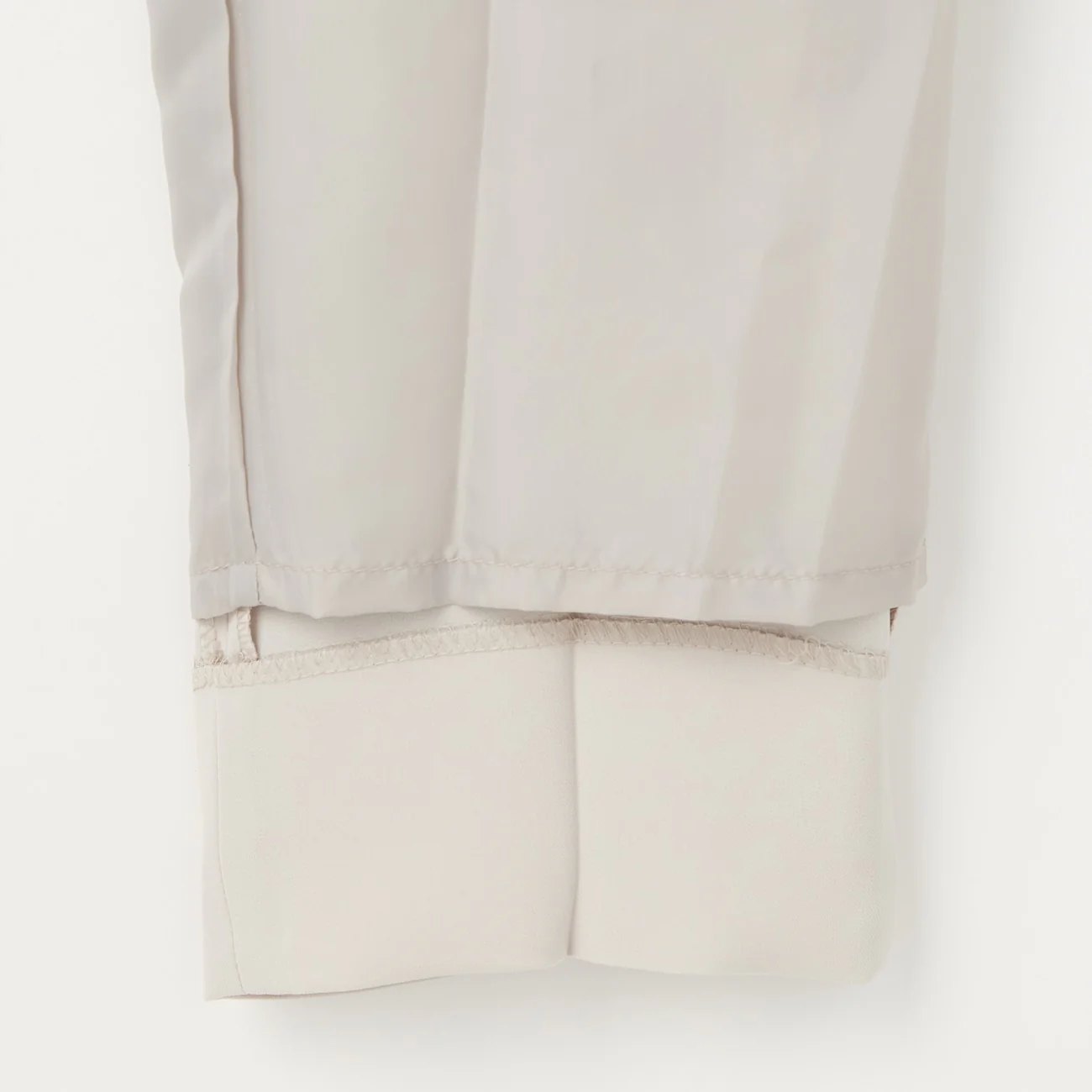 THE THIRD SUITS Double Cloth Cropped Pants - Beige - Image 11
