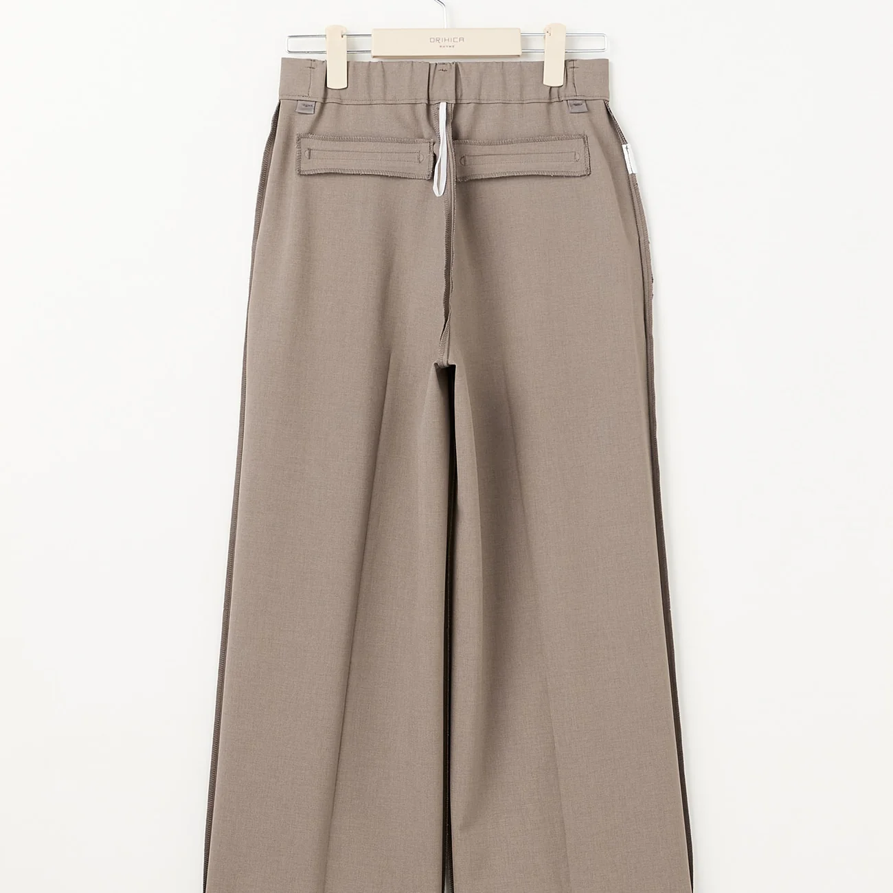 Flamingo Pleated Wide Pants - Beige - Image 14