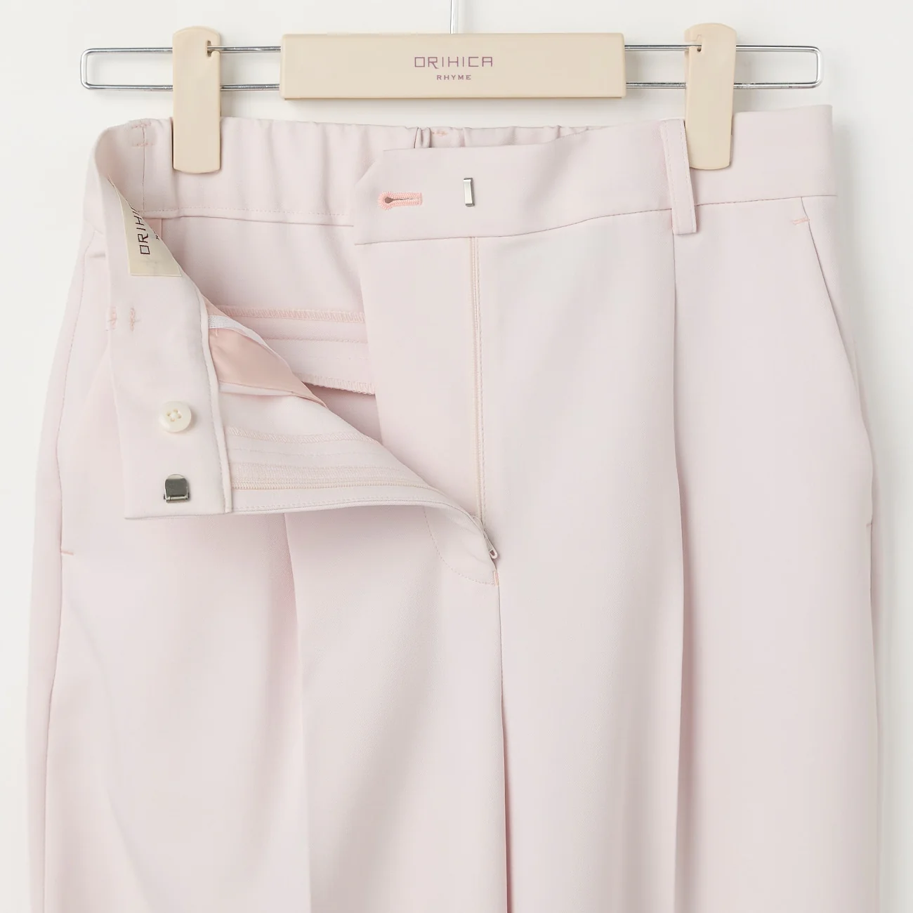 Flamingo Pleated Wide Pants - Pink - Image 8