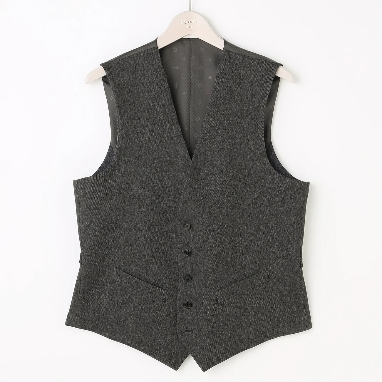 Reversible Denim-Like Vest - Navy - Image 11