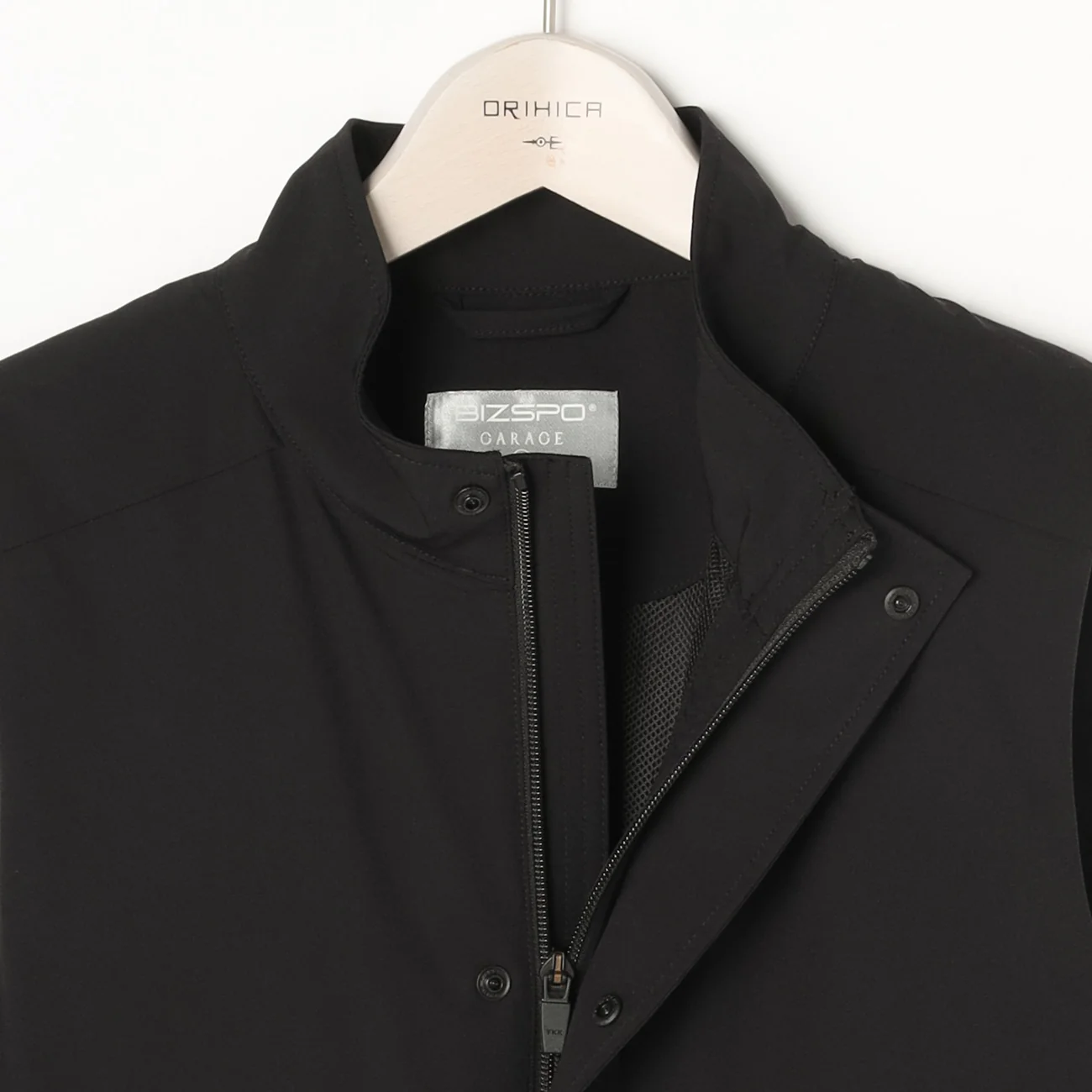 BIZSPO Zip-Up Vest - Black - Image 7