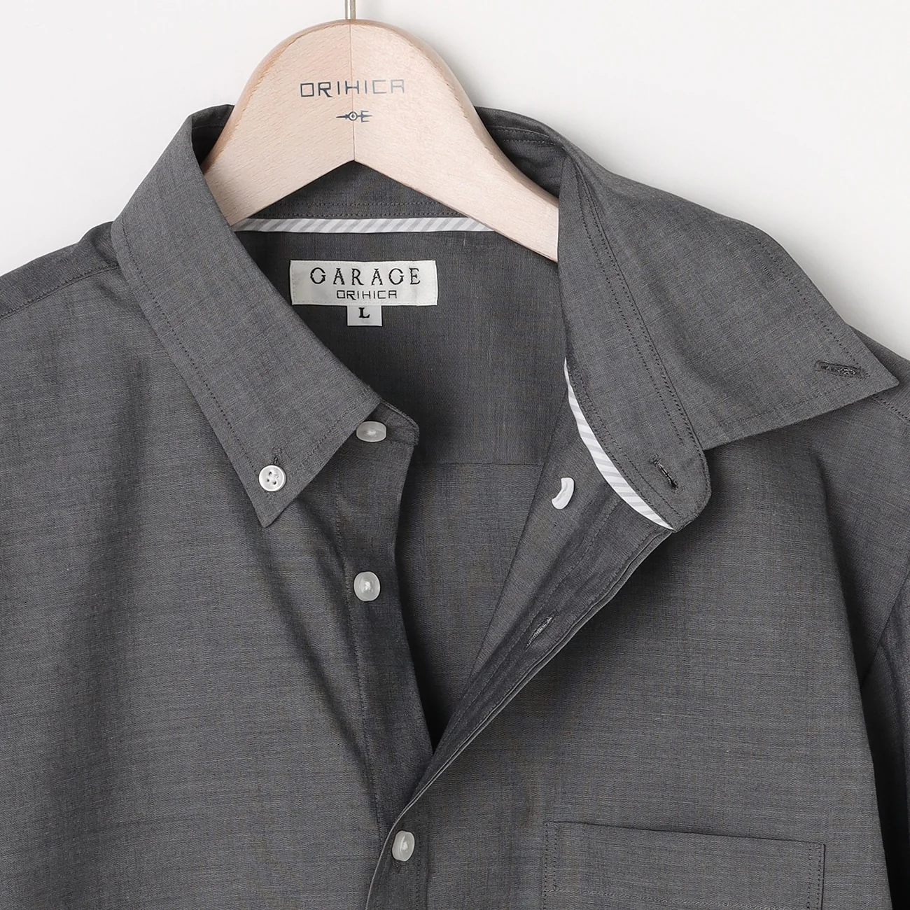 Business Casual Non-Iron Button-Down Shirt - Black - Image 3