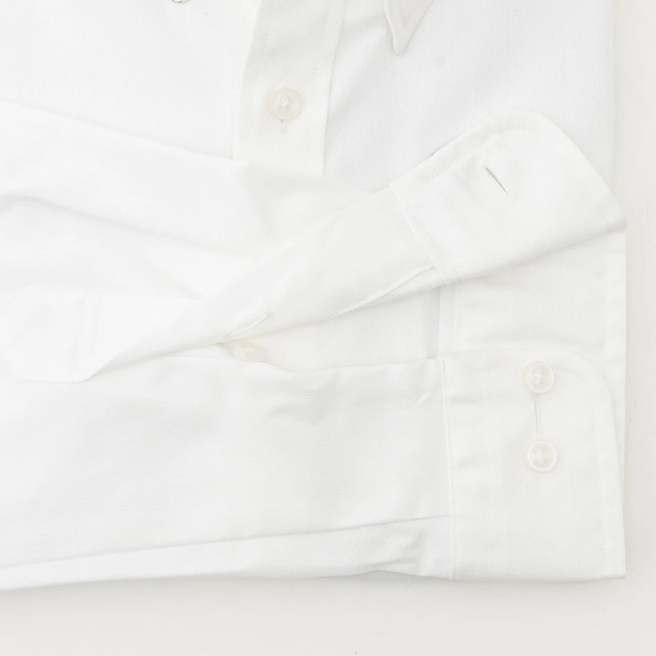 Business Casual Non-Iron Dobby Snap-Down Shirt - White - Image 7