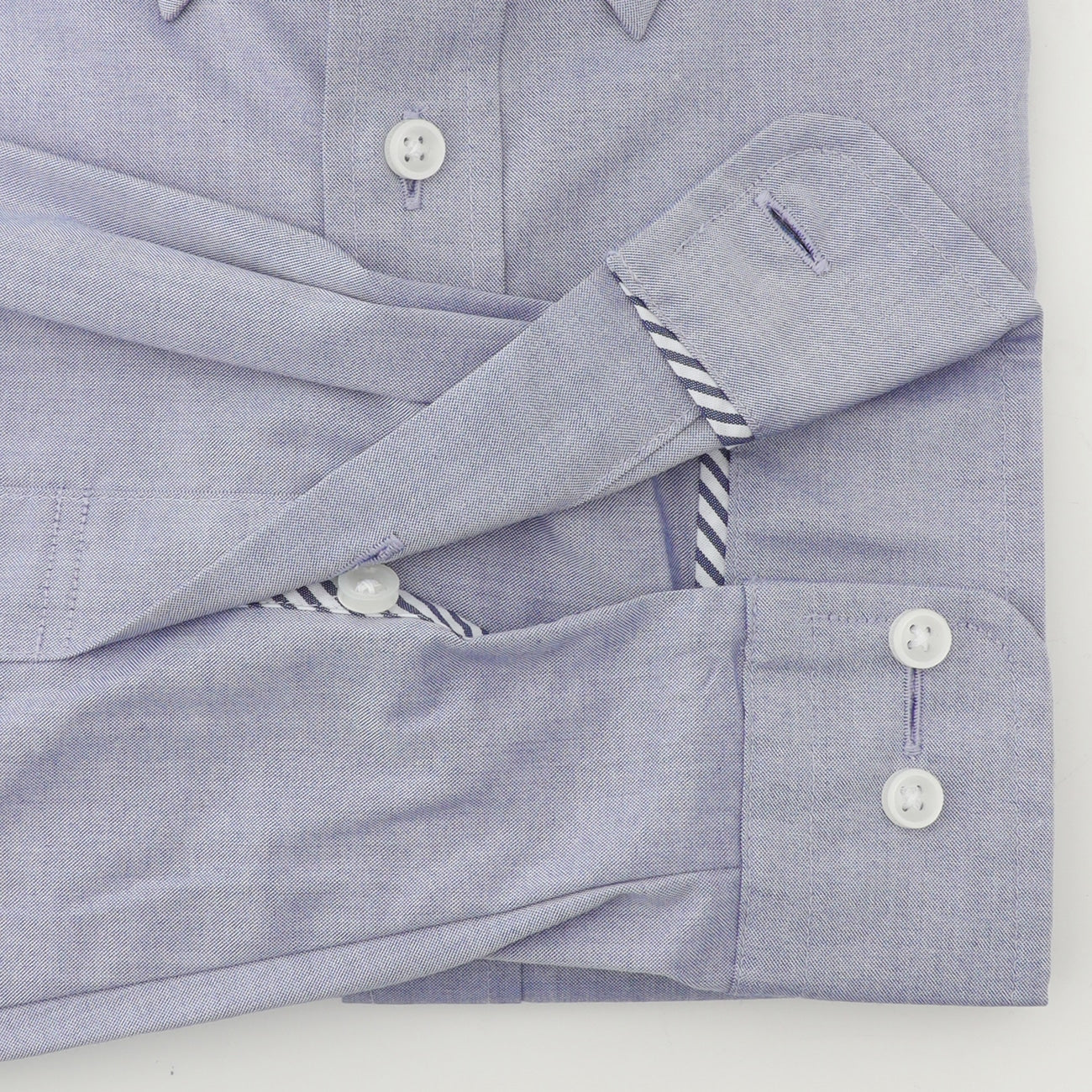 Business Casual Non-Iron Oxford Button-Down Shirt - Blue - Image 7