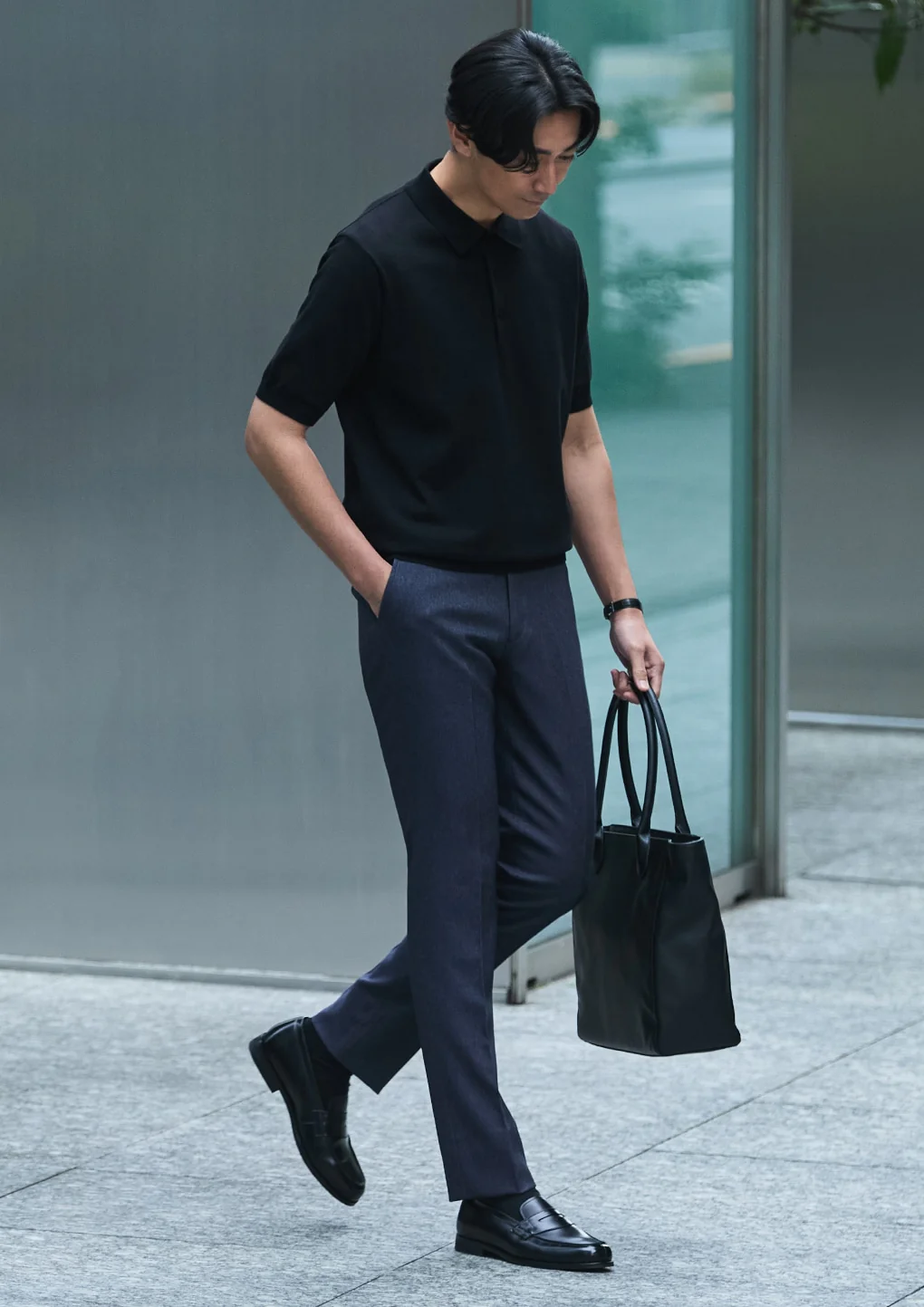 Plating Knit Polo Shirt - Image 24