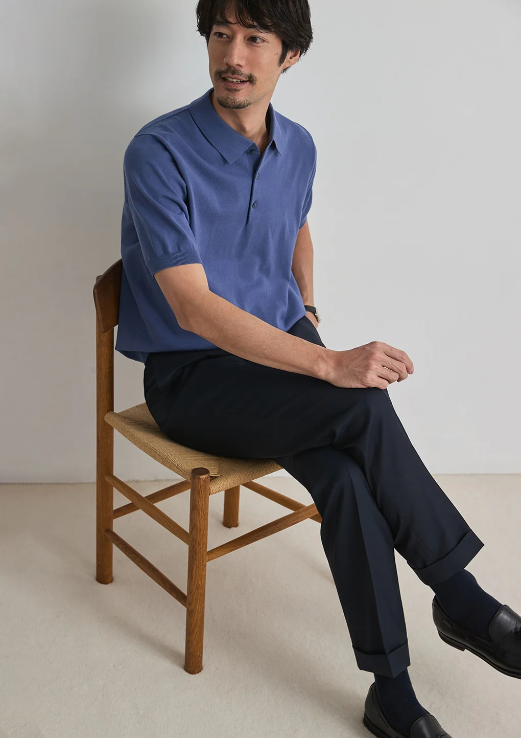 Plating Knit Polo Shirt - Image 27