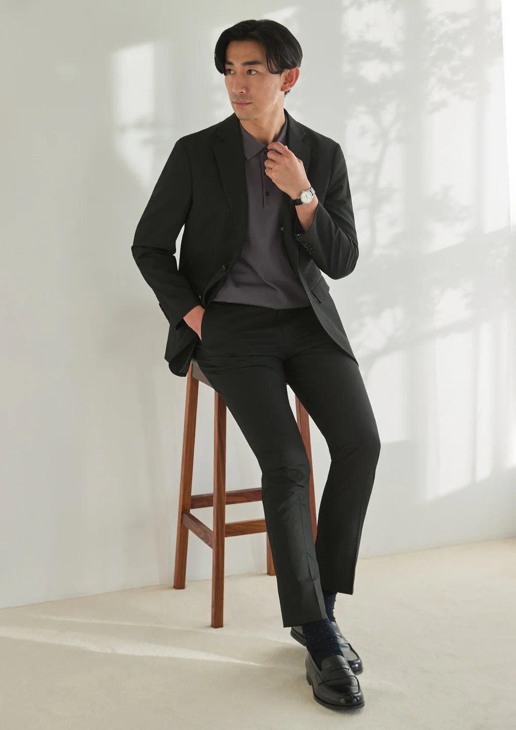 Plating Knit Polo Shirt - Image 31