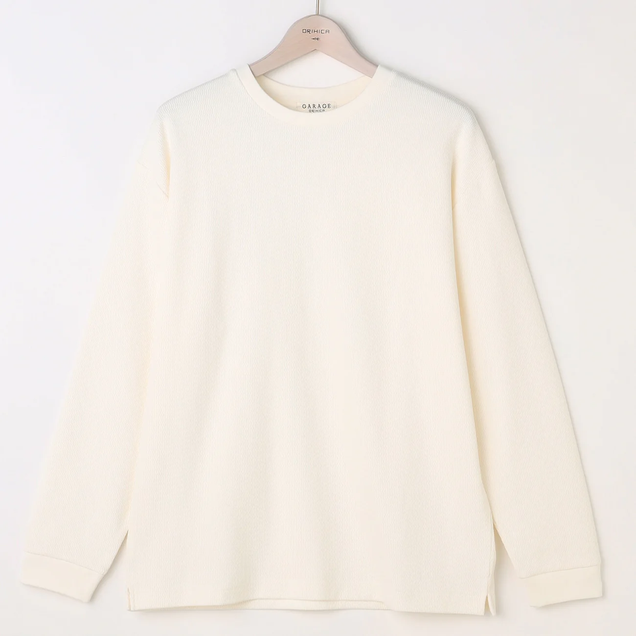 Wave Textured Crew Neck T-Shirt - Image 2