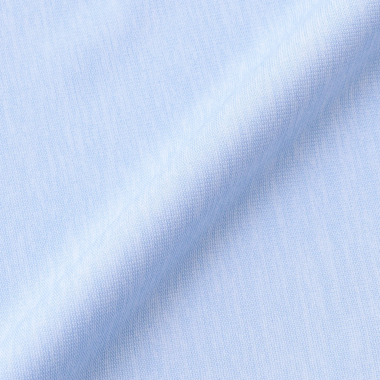 Heathered Solid Spread Collar Polo Shirt - Blue - Image 6