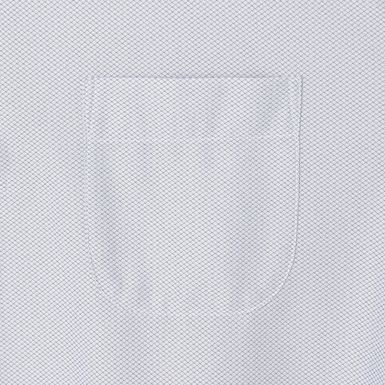 Diamond Weave Spread Collar Polo Shirt - Navy - Image 4