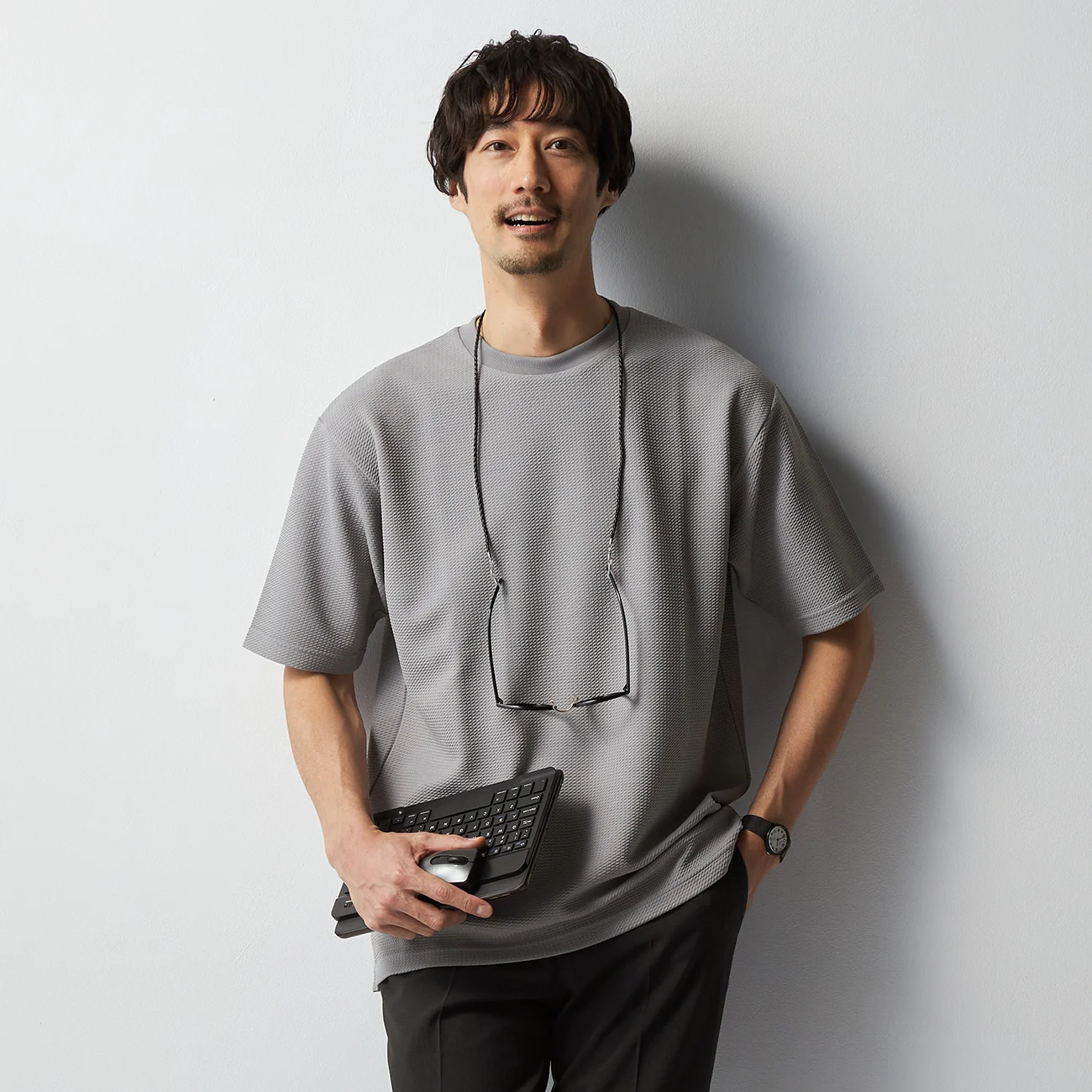 Textured Jacquard T-Shirt - Image 17
