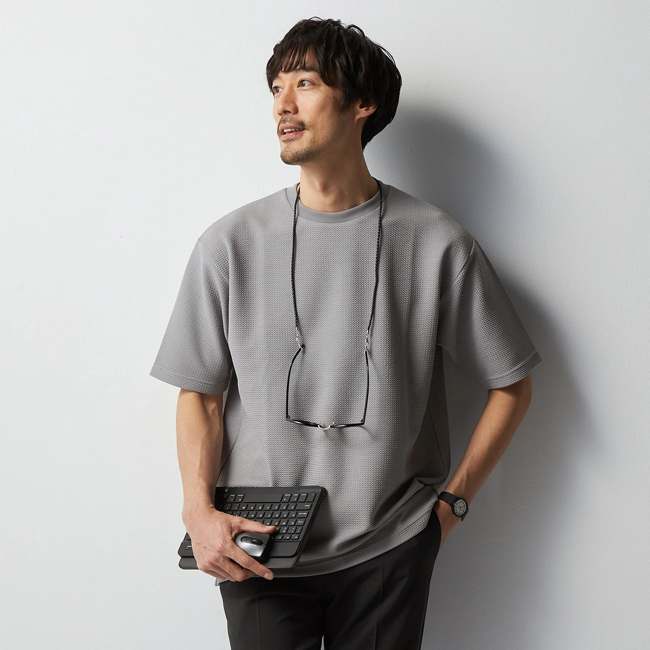 Textured Jacquard T-Shirt - Image 18