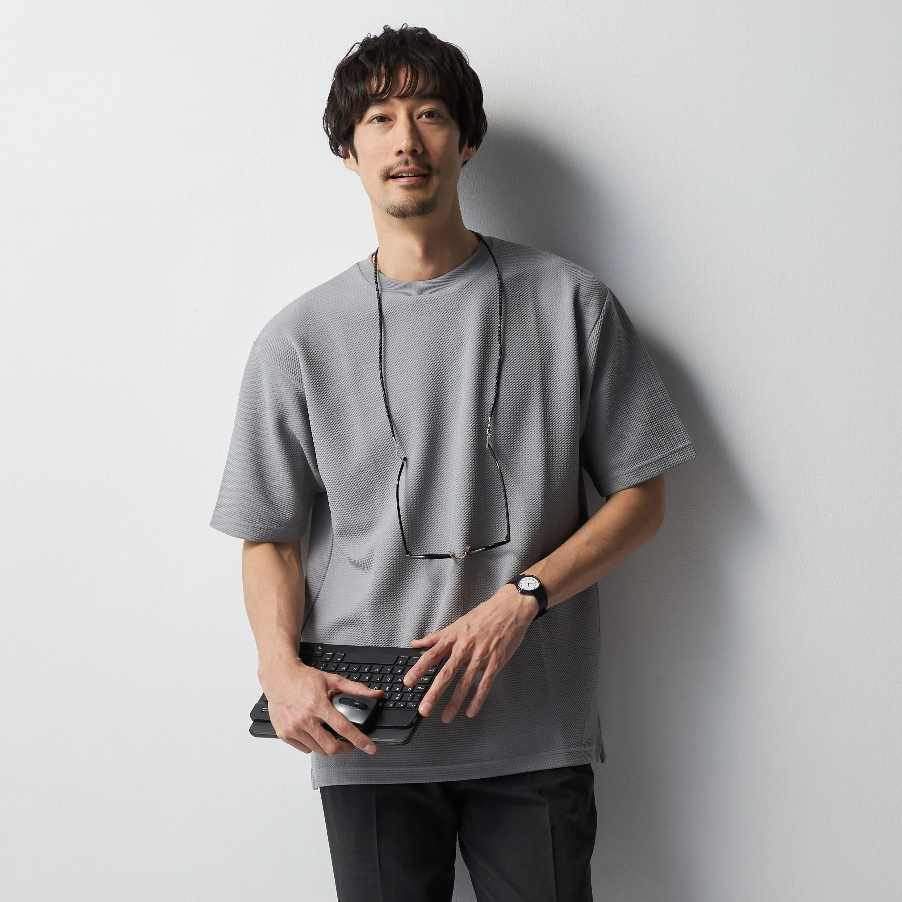 Textured Jacquard T-Shirt - Image 19