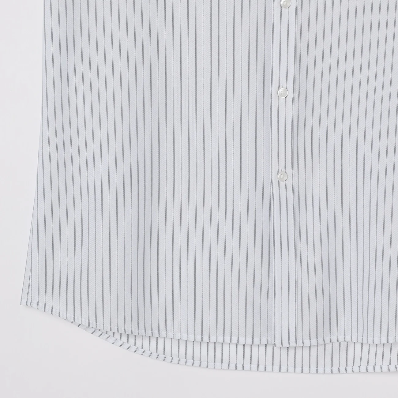 Button Front Polo Shirt -Navy - Image 5