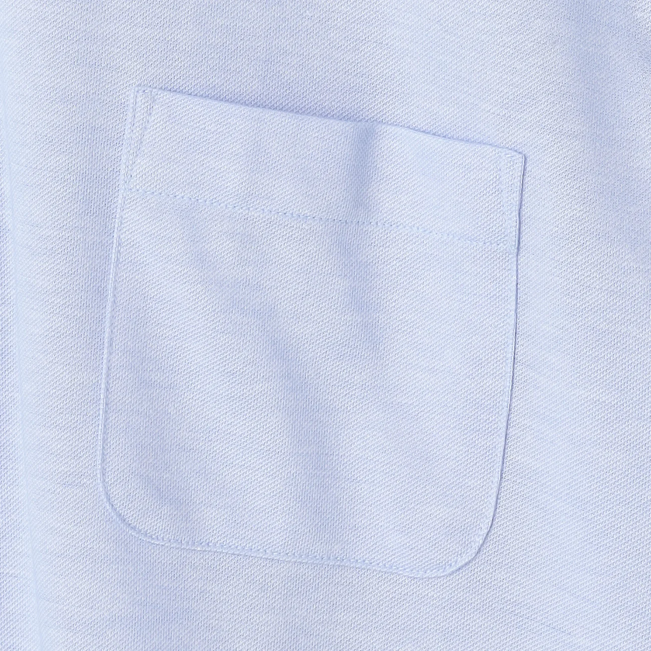 Button Front Polo Shirt - Blue - Image 4