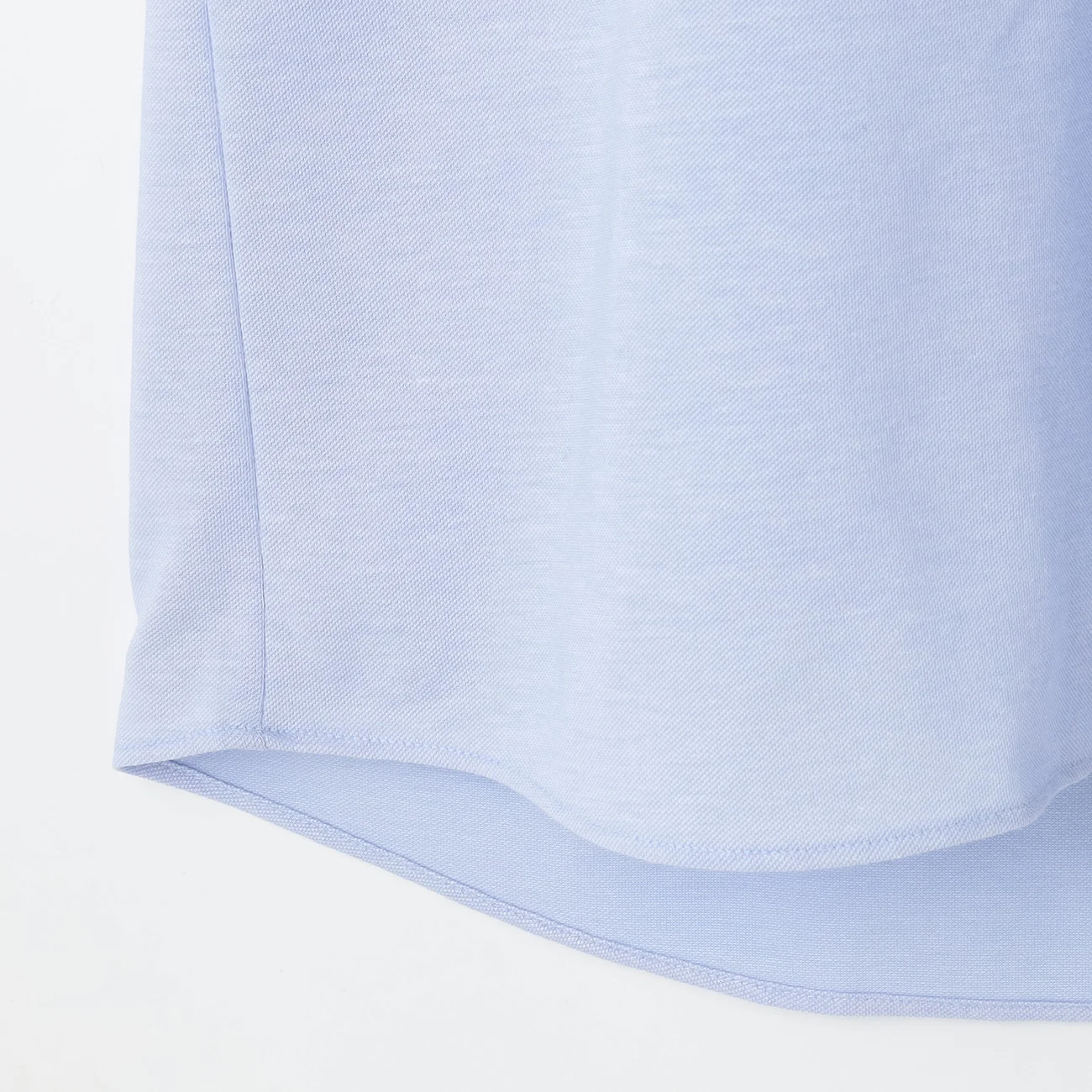 Button Front Polo Shirt - Blue - Image 5