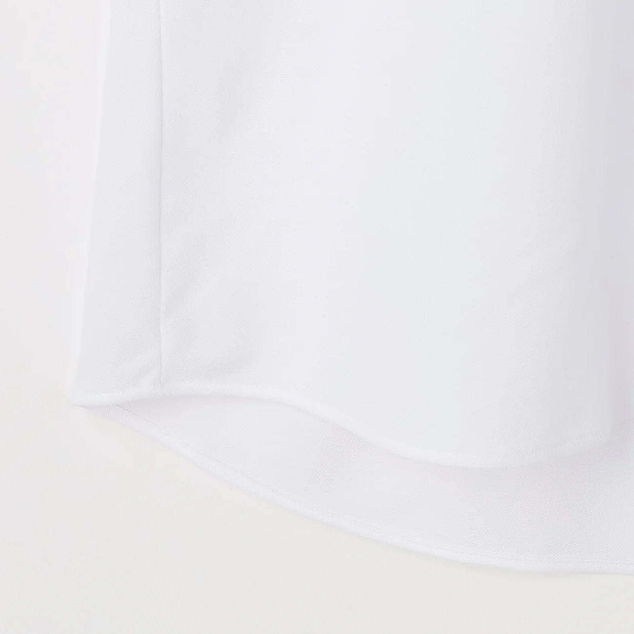 Button Front Polo Shirt - White - Image 4