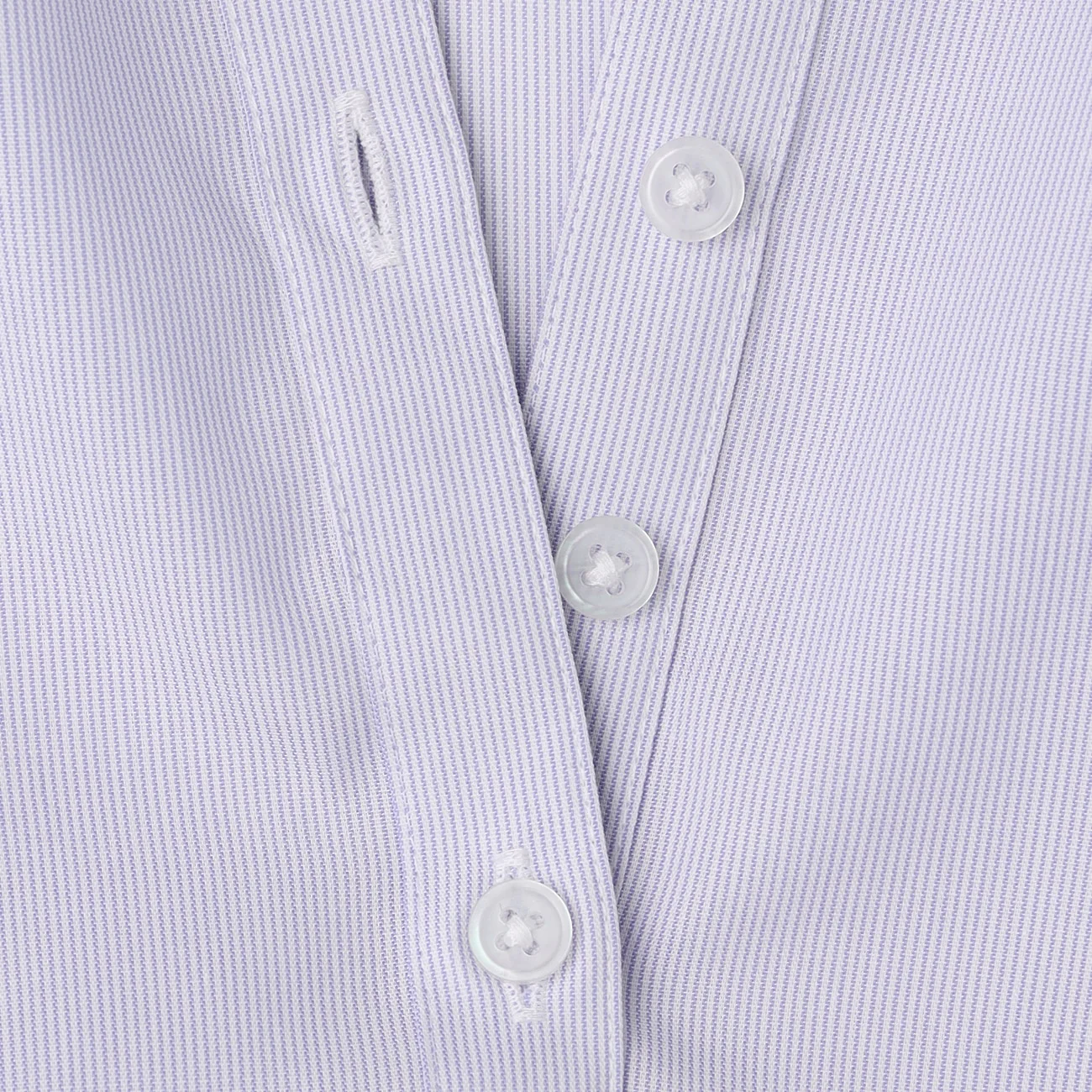 Super Non-Iron Cotton Band Collar Shirt - Blue - Image 9
