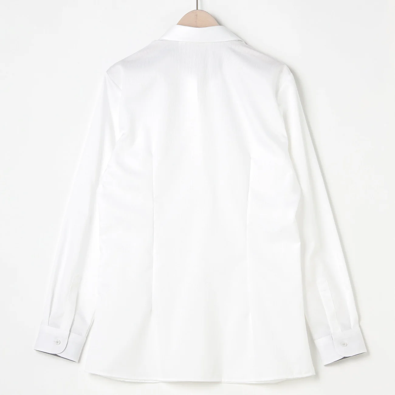 Women's Super Non-Iron Cotton Skipper Collar Shirt - White - Image 4