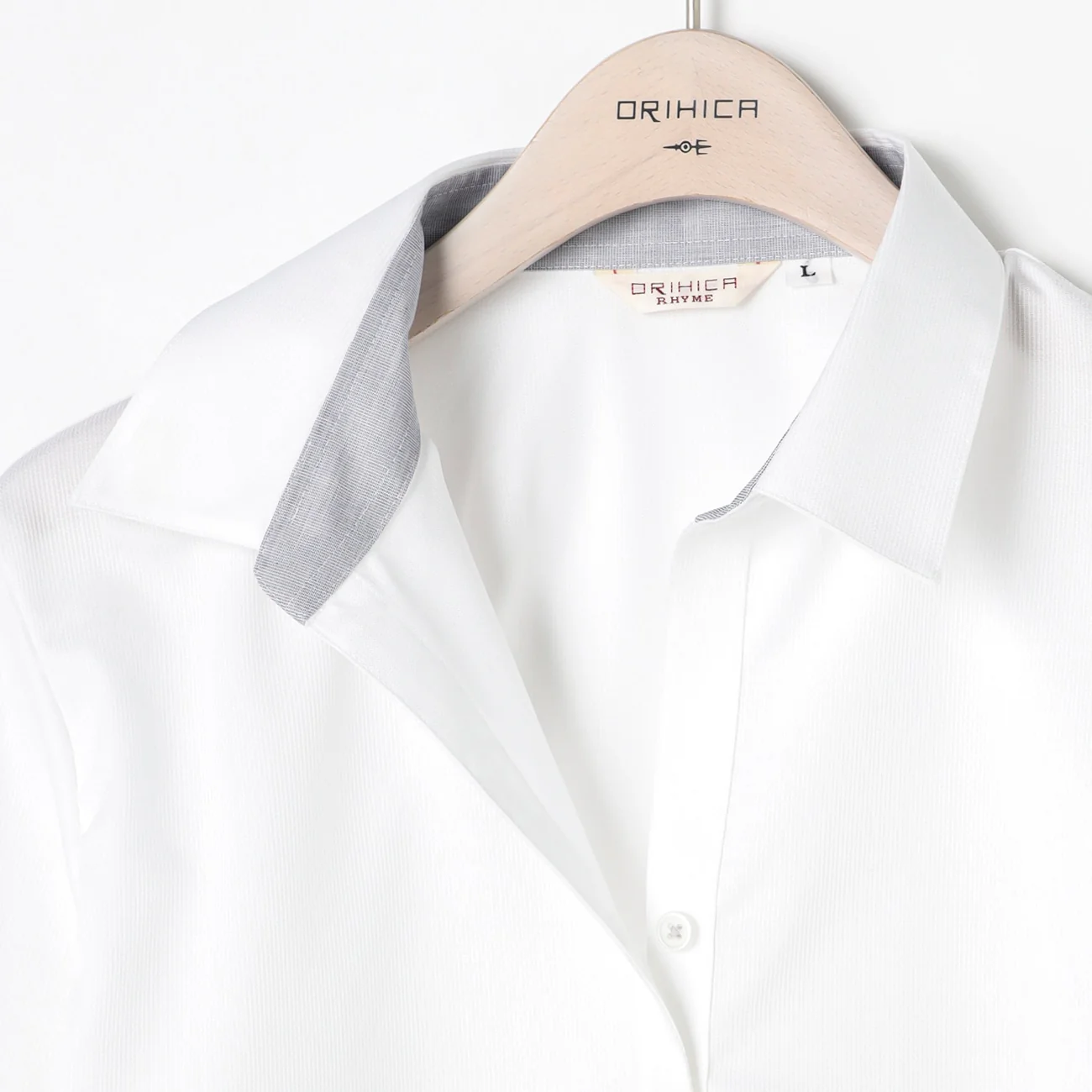 Women's Super Non-Iron Cotton Skipper Collar Shirt - White - Image 5