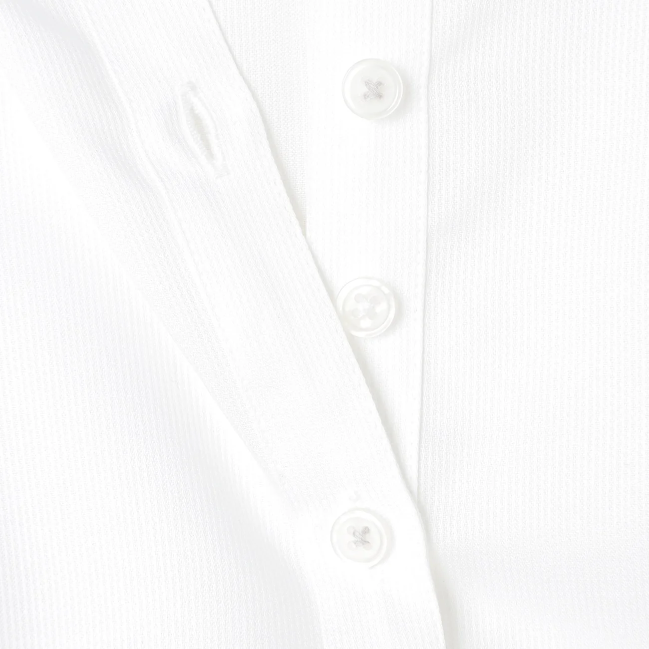 Women's Super Non-Iron Cotton Skipper Collar Shirt - White - Image 8