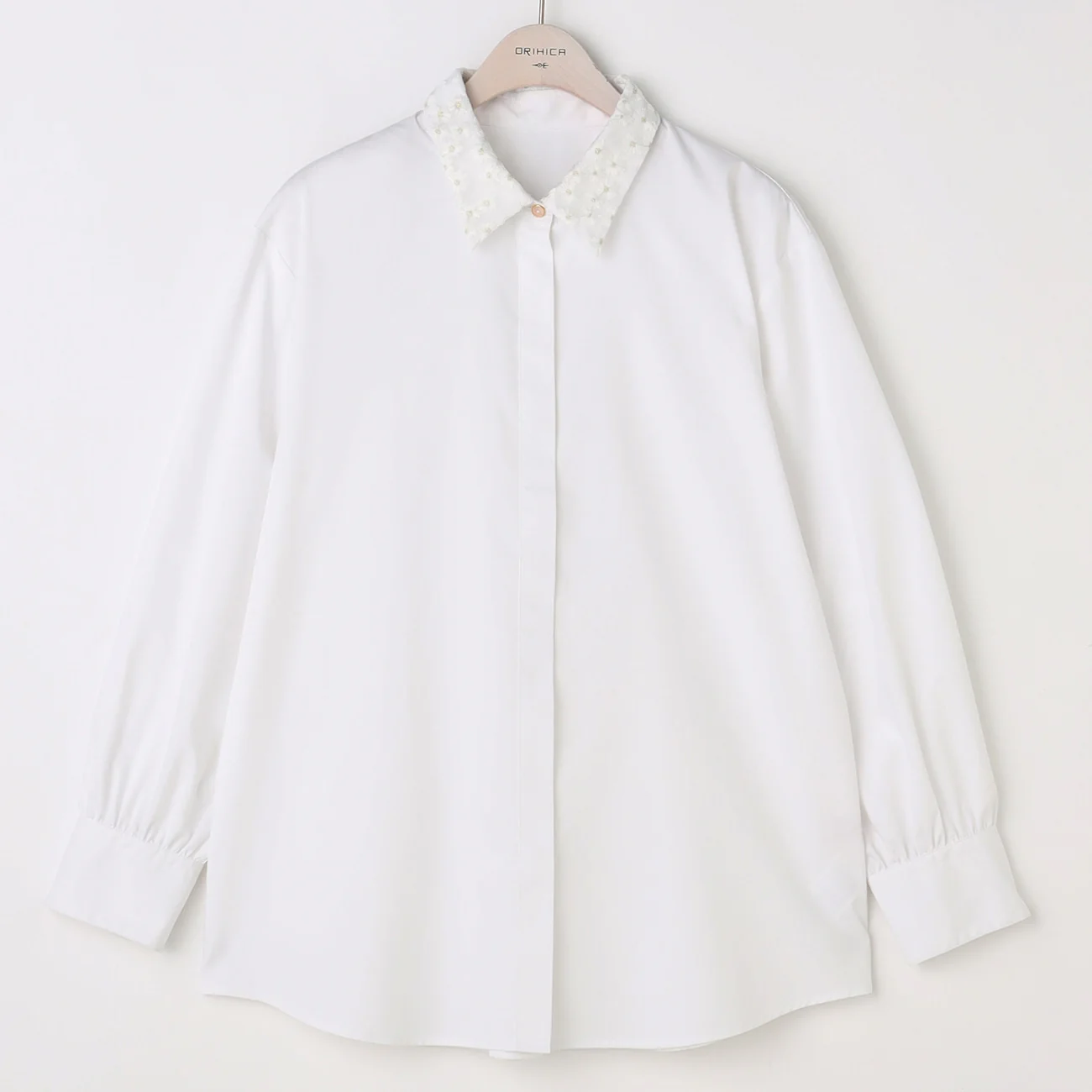 Lace Embroidered Collar Shirt - Image 12