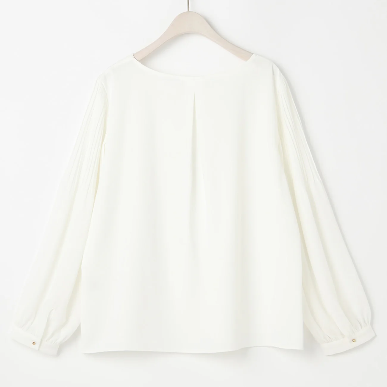 Stretch Pleated Sleeve Blouse - Image 7