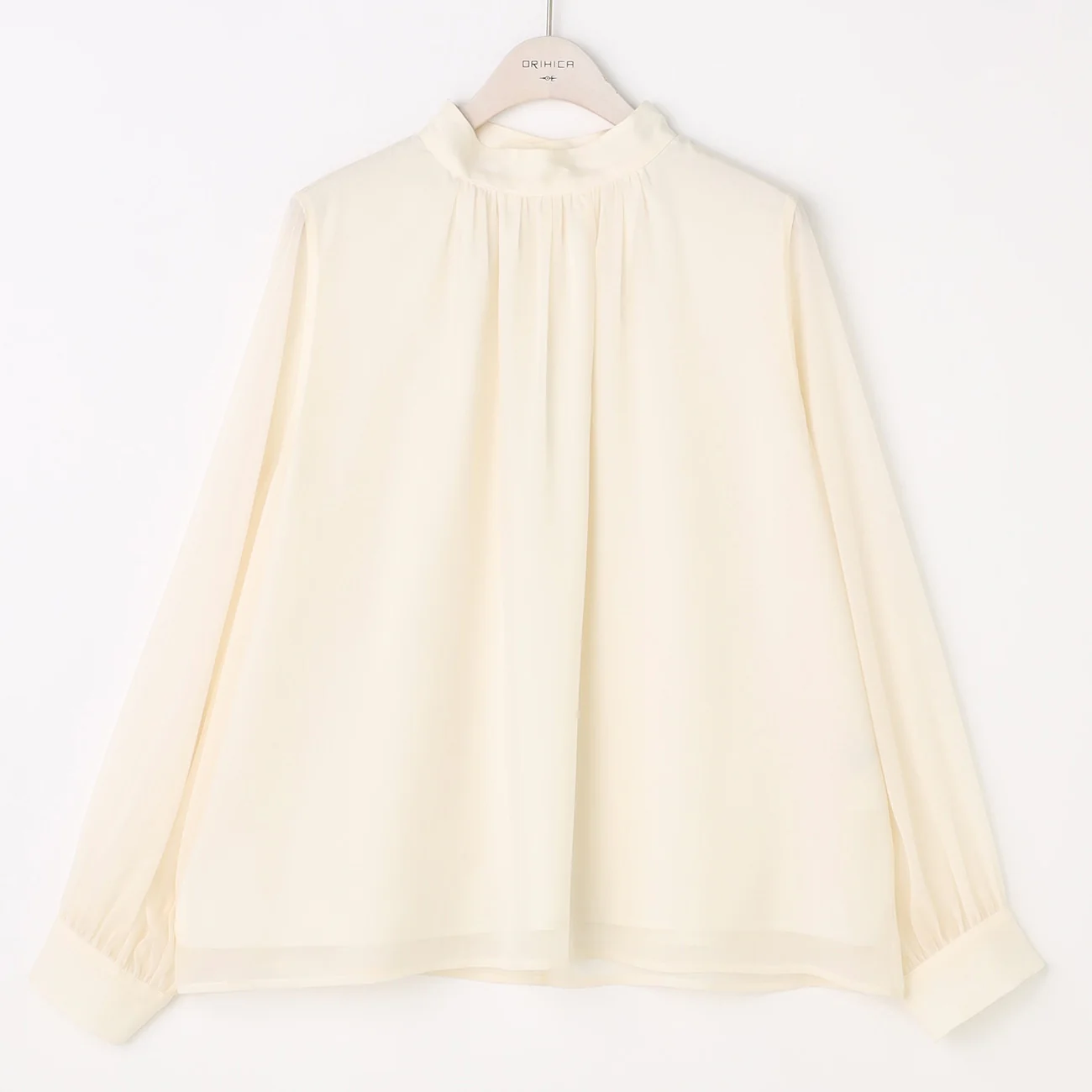 Sheer High-Neck Glitter Blouse - Image 15