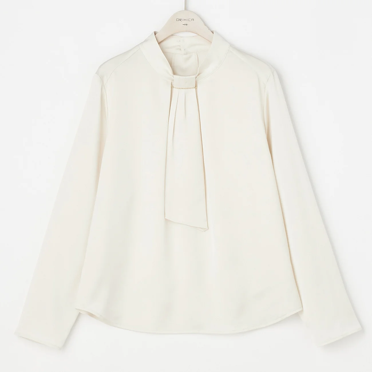 Removable Chain Bowtie Blouse - Image 3