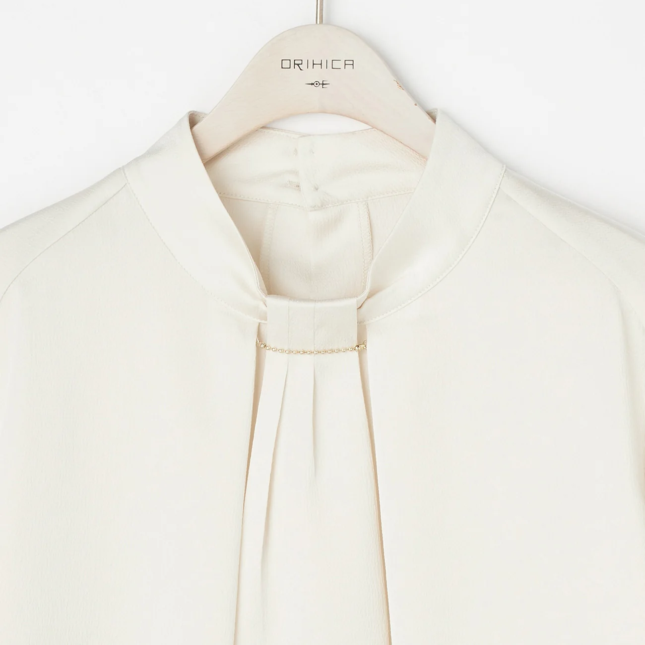 Removable Chain Bowtie Blouse - Image 5