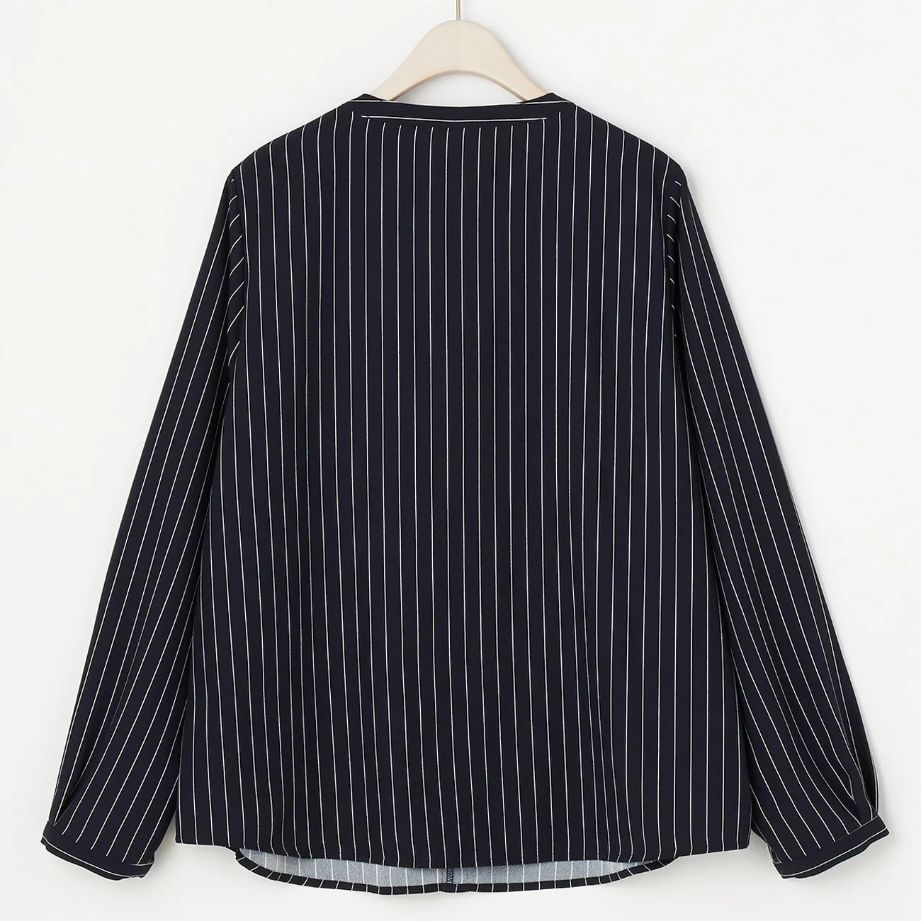 Stripe Ruffle Bowtie Blouse - Image 5