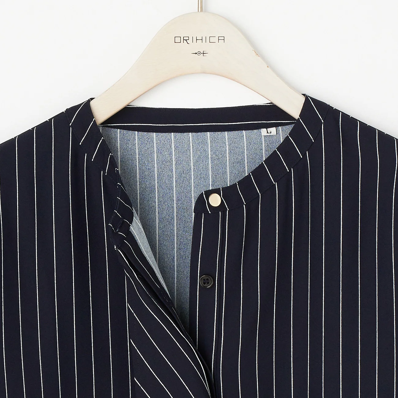 Stripe Ruffle Bowtie Blouse - Image 6