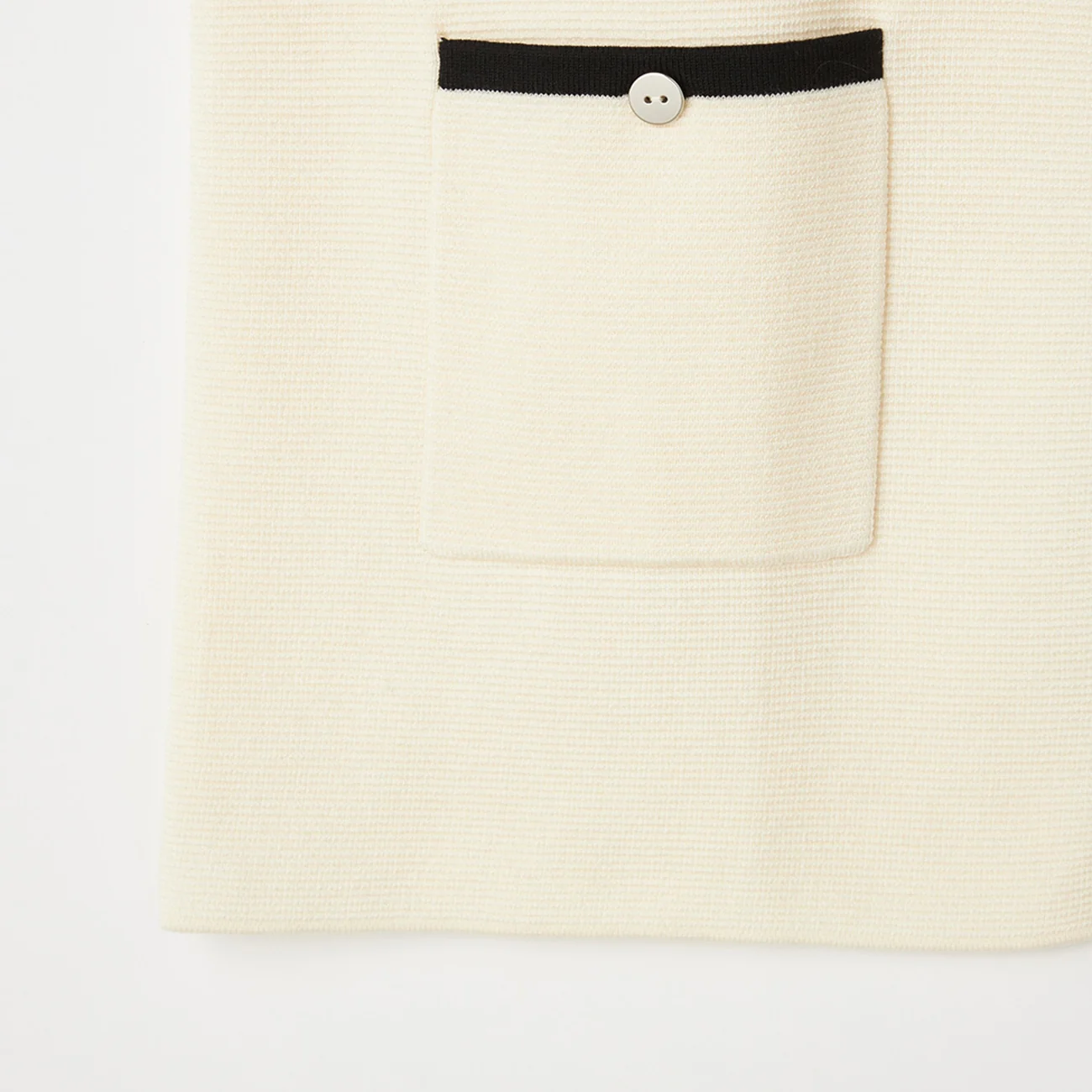 Color-block Mid-length Knit Jacket - Image 9