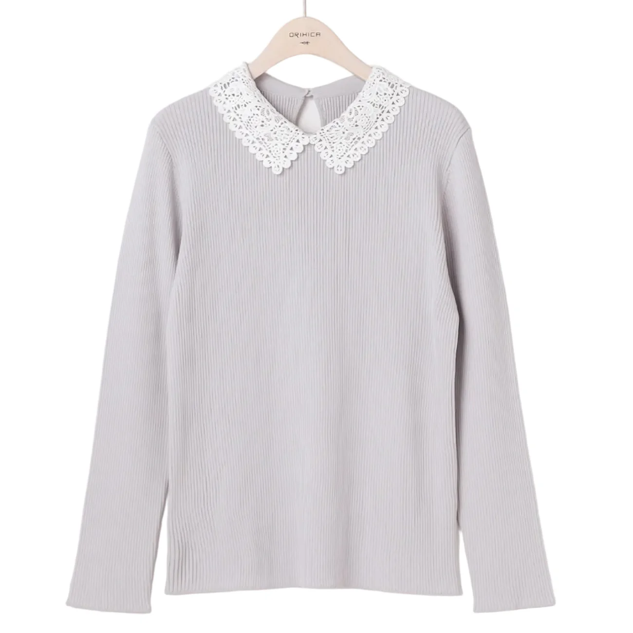 Lace Collar Knit Top - Image 16