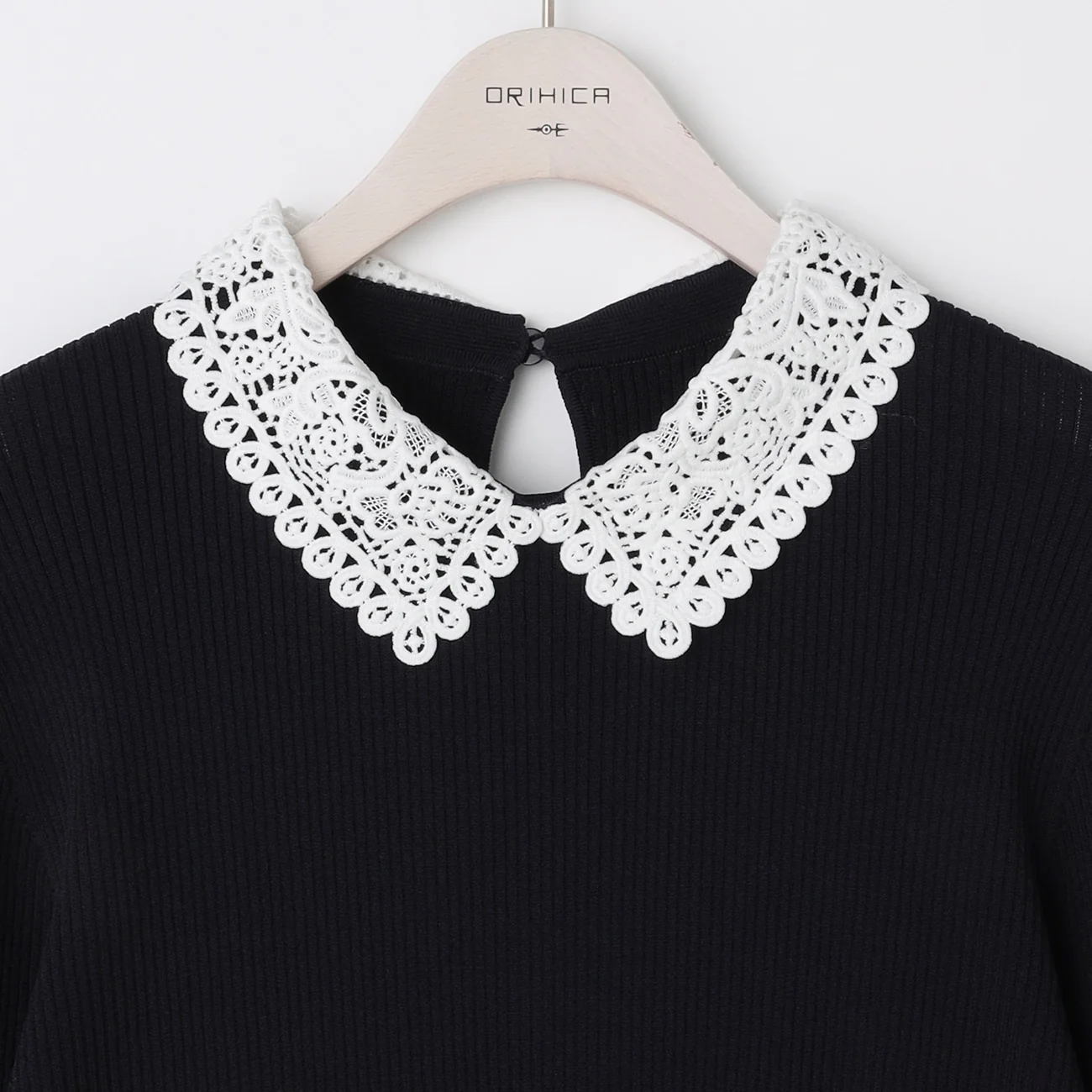 Lace Collar Knit Top - Image 8