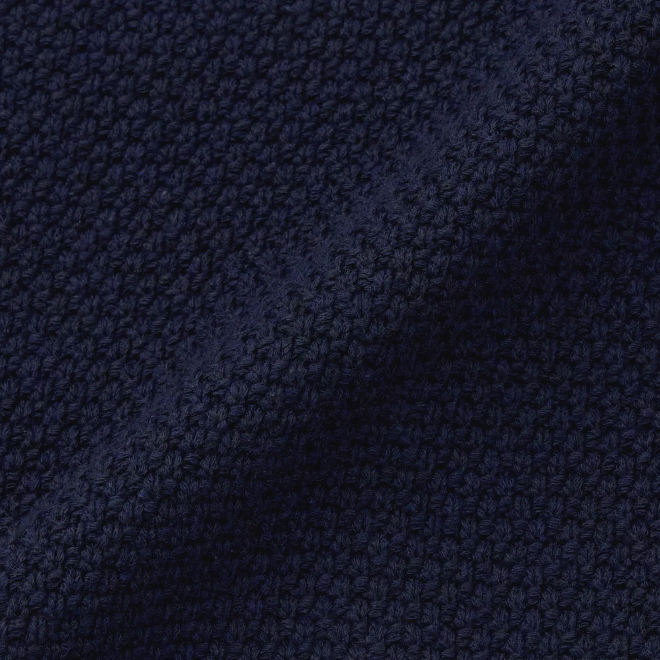 Tweed-Style Knit Jacket - Navy - Image 13