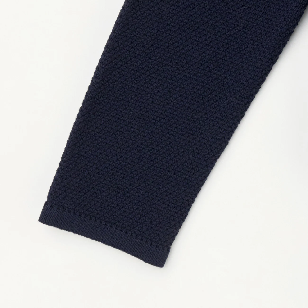 Tweed-Style Knit Jacket - Navy - Image 9
